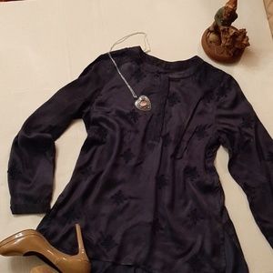 Navy Blouse. Chico's 0